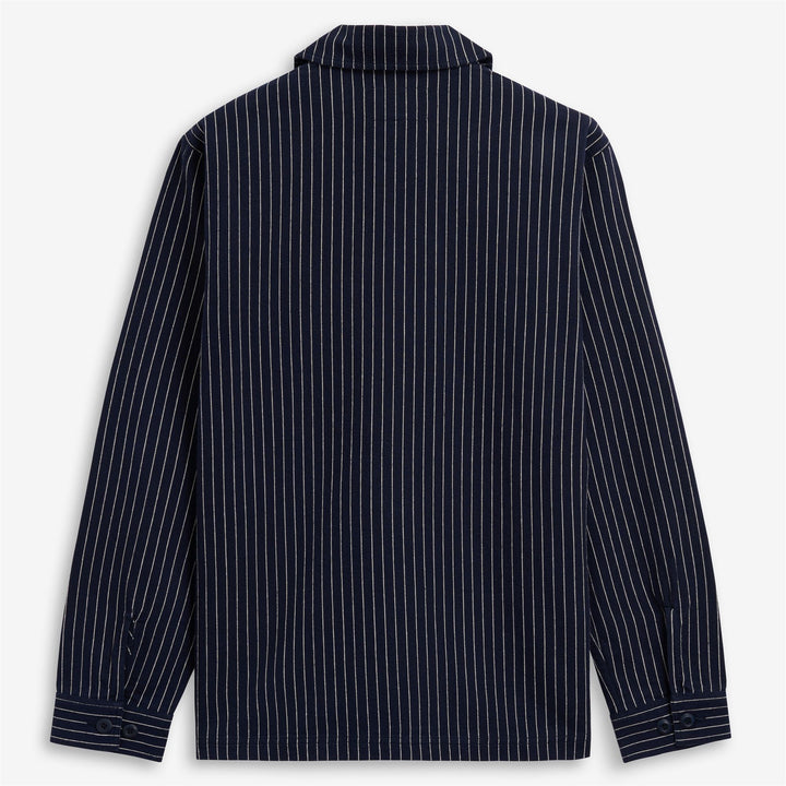 Blue and white Unisex Mid Jacket for Leisure with Vintage Style 2