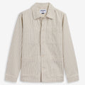 Jackets_UNISEX_DORR STRIPES_Mid_WHITE NATURAL-BLUE - Commercial 1