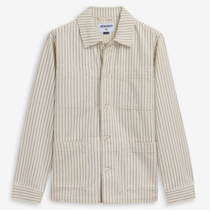 DORR STRIPES - Jackets - Mid - Unisex - WHITE NATURAL-BLUE