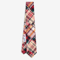 Small Accessories_MAN_KENNEBAGO_Tie_MADRAS PATCHWORK RED - Commercial 1