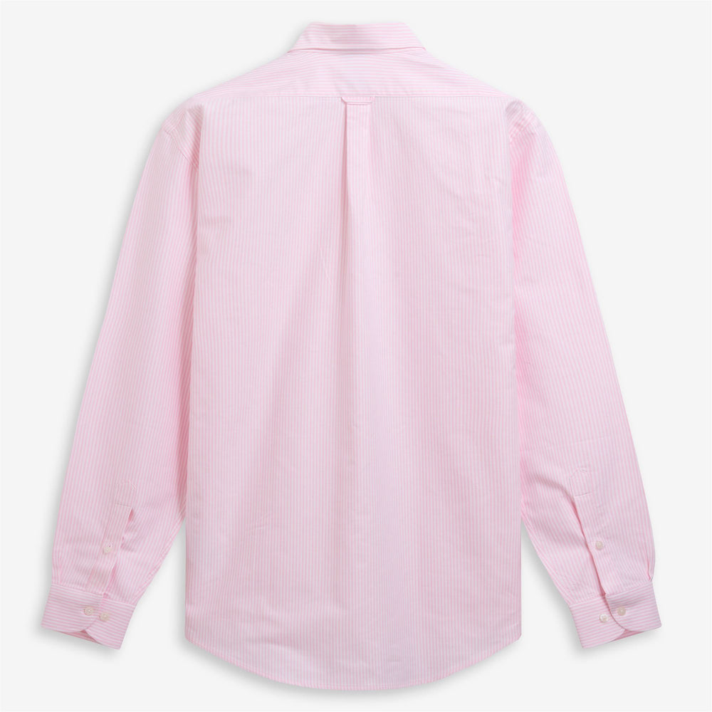DOUBLING OX - SHIRTS - Oxford - Unisex - WARM PINK- WHITE 02