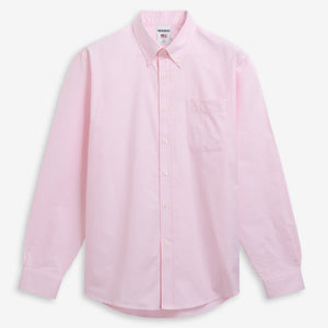 DOUBLING OX - Shirts - Oxford - Unisex - WARM PINK- WHITE