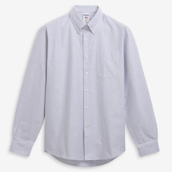 Dark blue Unisex Oxford Yachting Shirt with Pocket 1