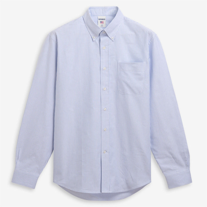 DOUBLING OX - SHIRTS - Oxford - Unisex - ROYAL BLUE-WHITE 1