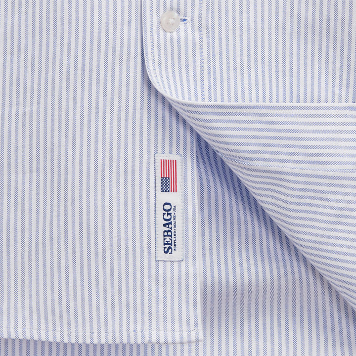 DOUBLING OX - SHIRTS - Oxford - Unisex - ROYAL BLUE-WHITE 4