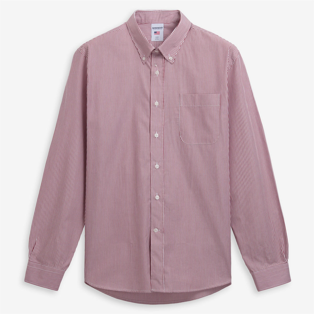 Red Unisex Cotton Poplin Shirt