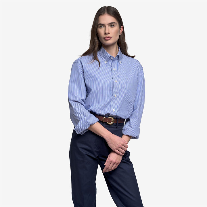 Royal blue Unisex Classic Yachting Shirt with Pocket 4