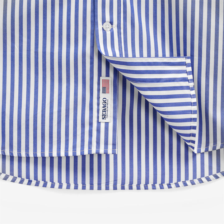 Royal blue Unisex Classic Yachting Shirt in Cotton 3