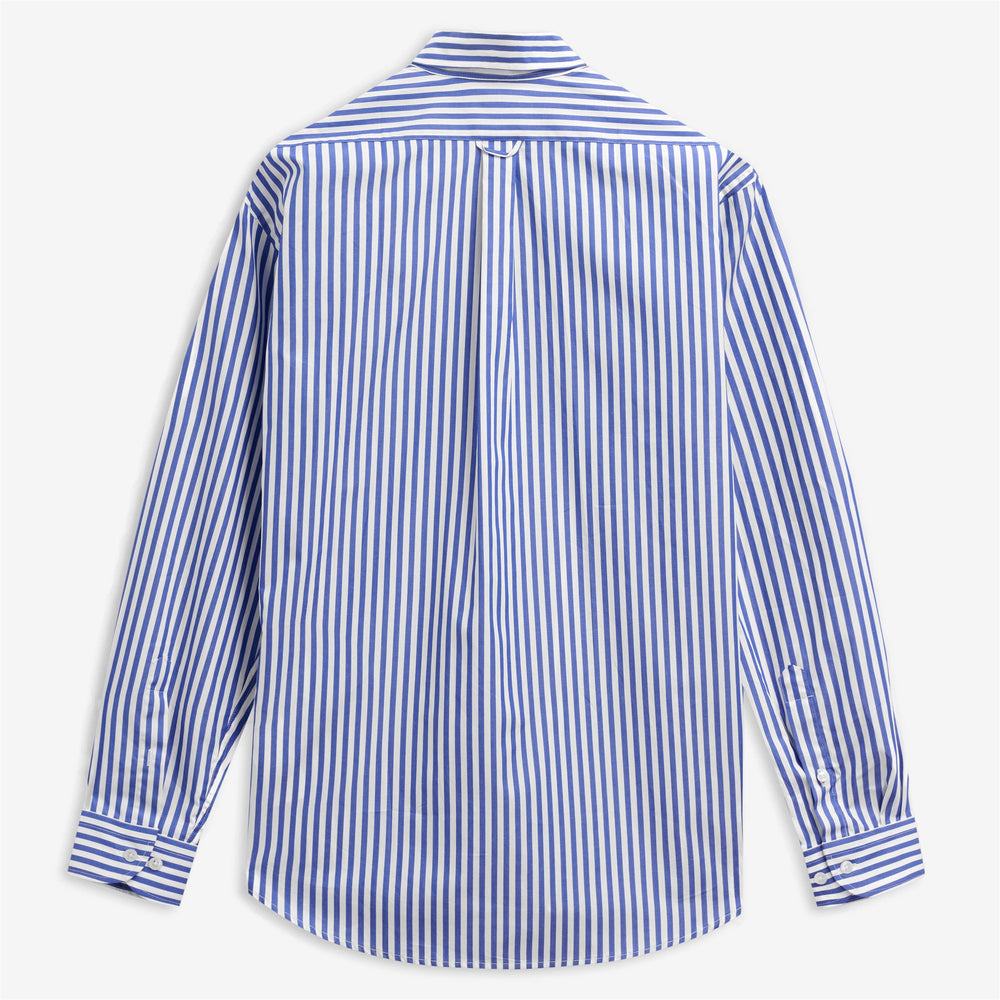 Royal blue Unisex Classic Yachting Shirt in Cotton 02