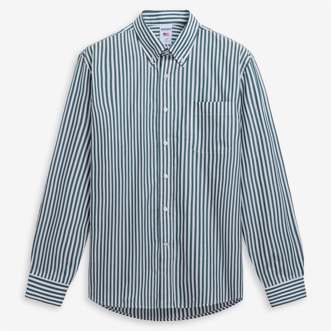 Green and white Unisex Classic Yachting Shirt main