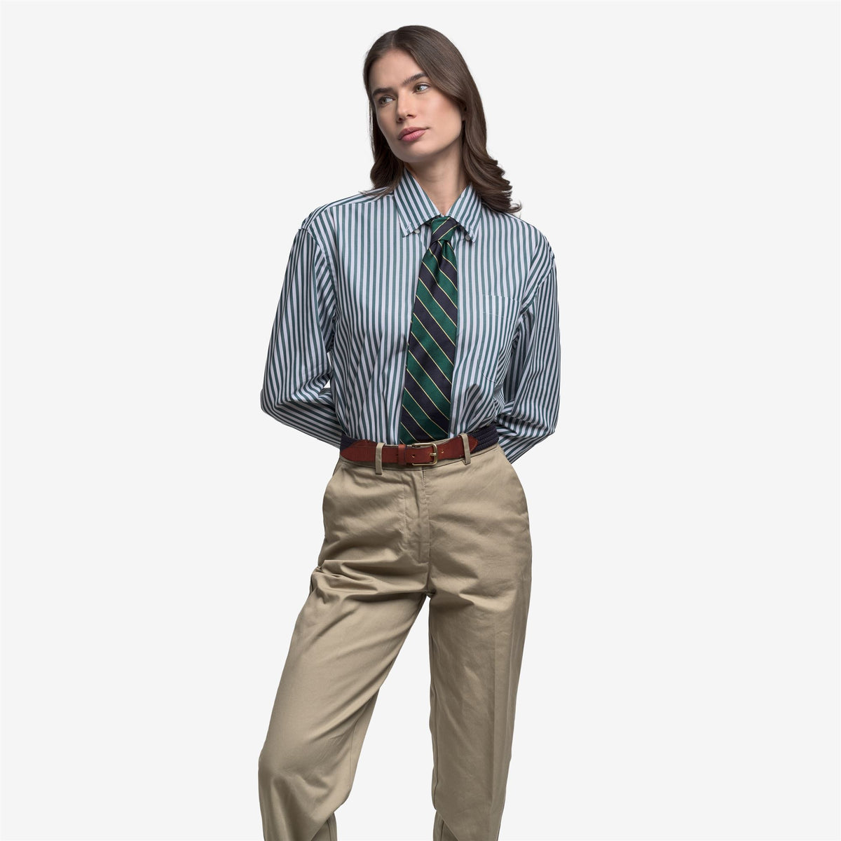Green Unisex Cotton Poplin Shirt