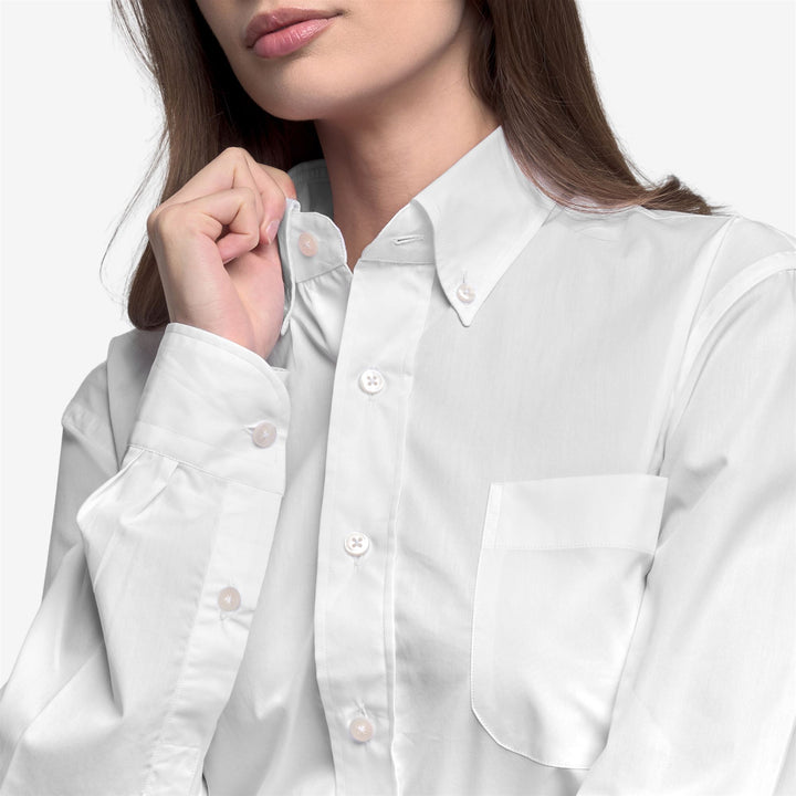 Weißes Unisex-Yachthemd im klassischen Stil 7