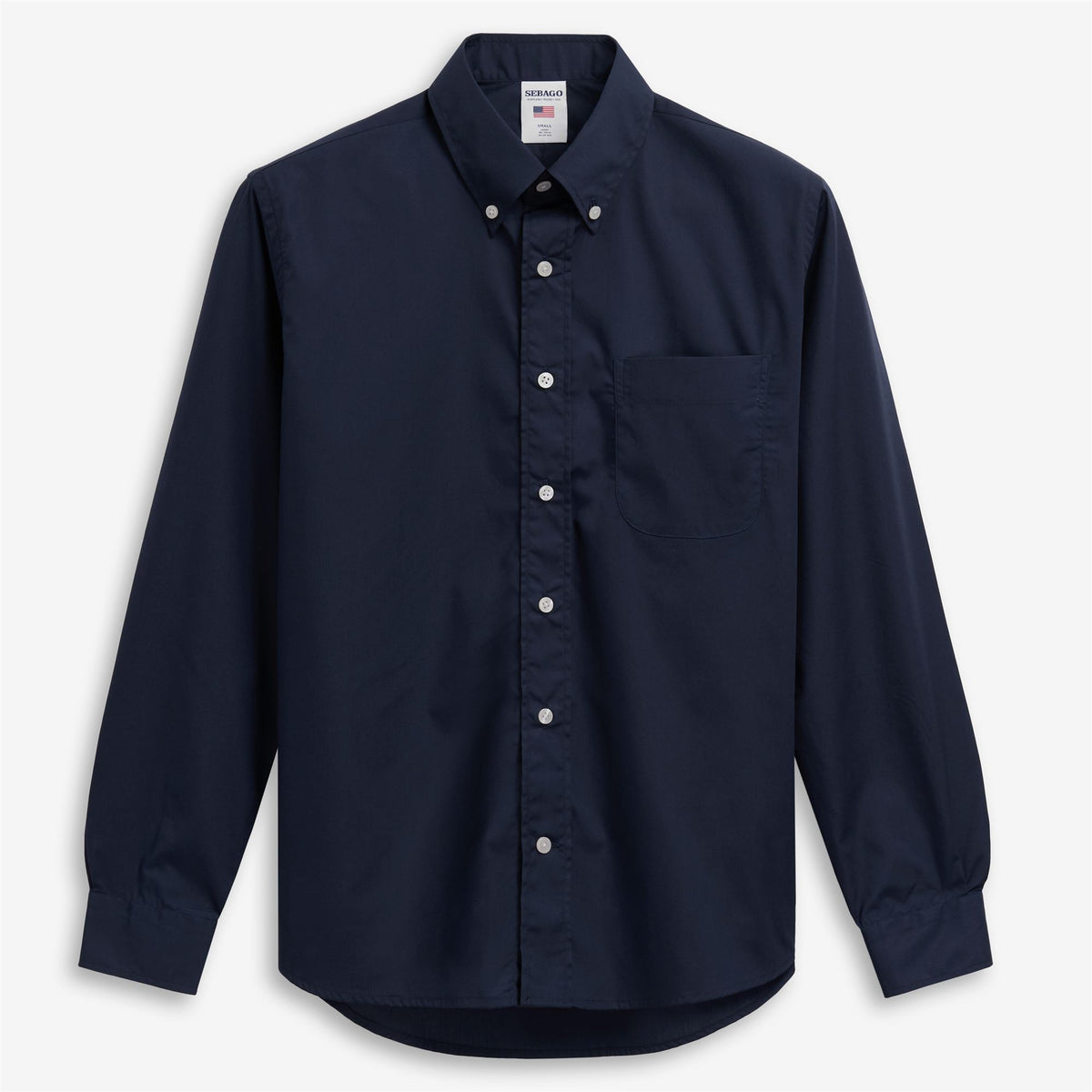 Blue Unisex Cotton Poplin Shirt