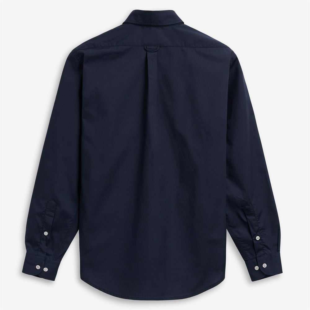 Navy blue Unisex Classic Yachting Cotton Shirt 02