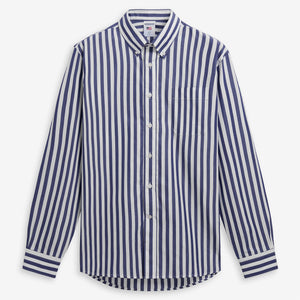 NEZINSCOT - Shirts - Classic - Unisex - NAVY BLUE-WHITE