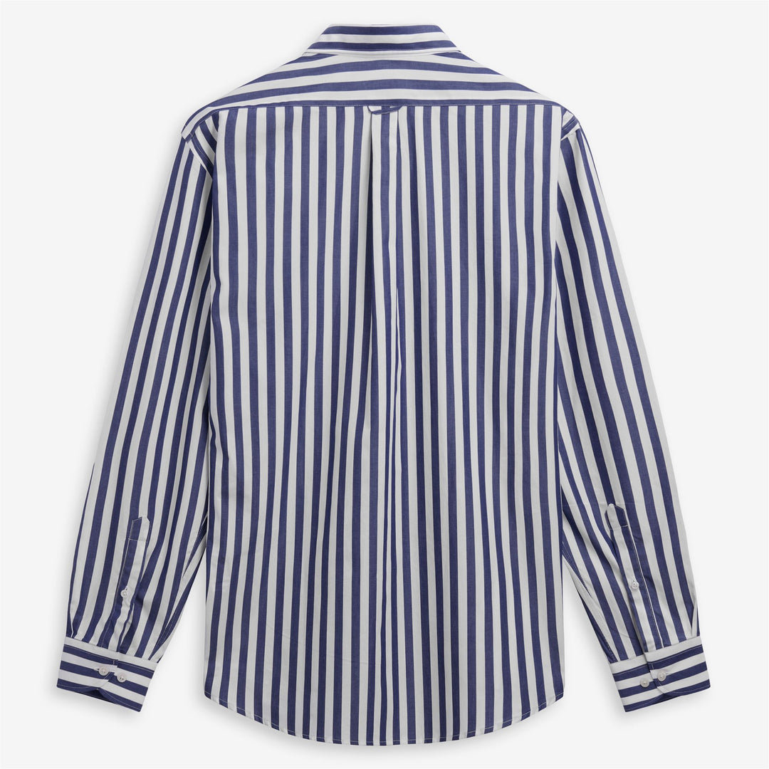 Navy blue Unisex Classic Yachting Shirt with Striped Cotton Design main