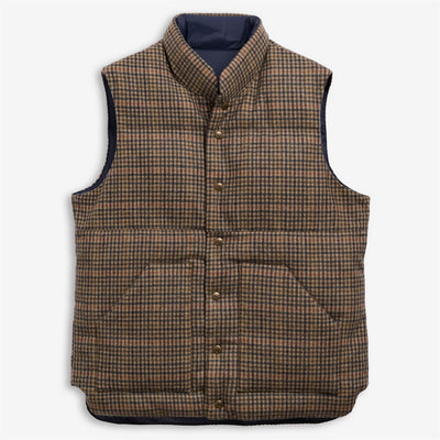 Jackets_Unisex_WEBB WOOL PIED DE POULE_Vest_Beige-Blue-Green-Brown - Commercial 1
