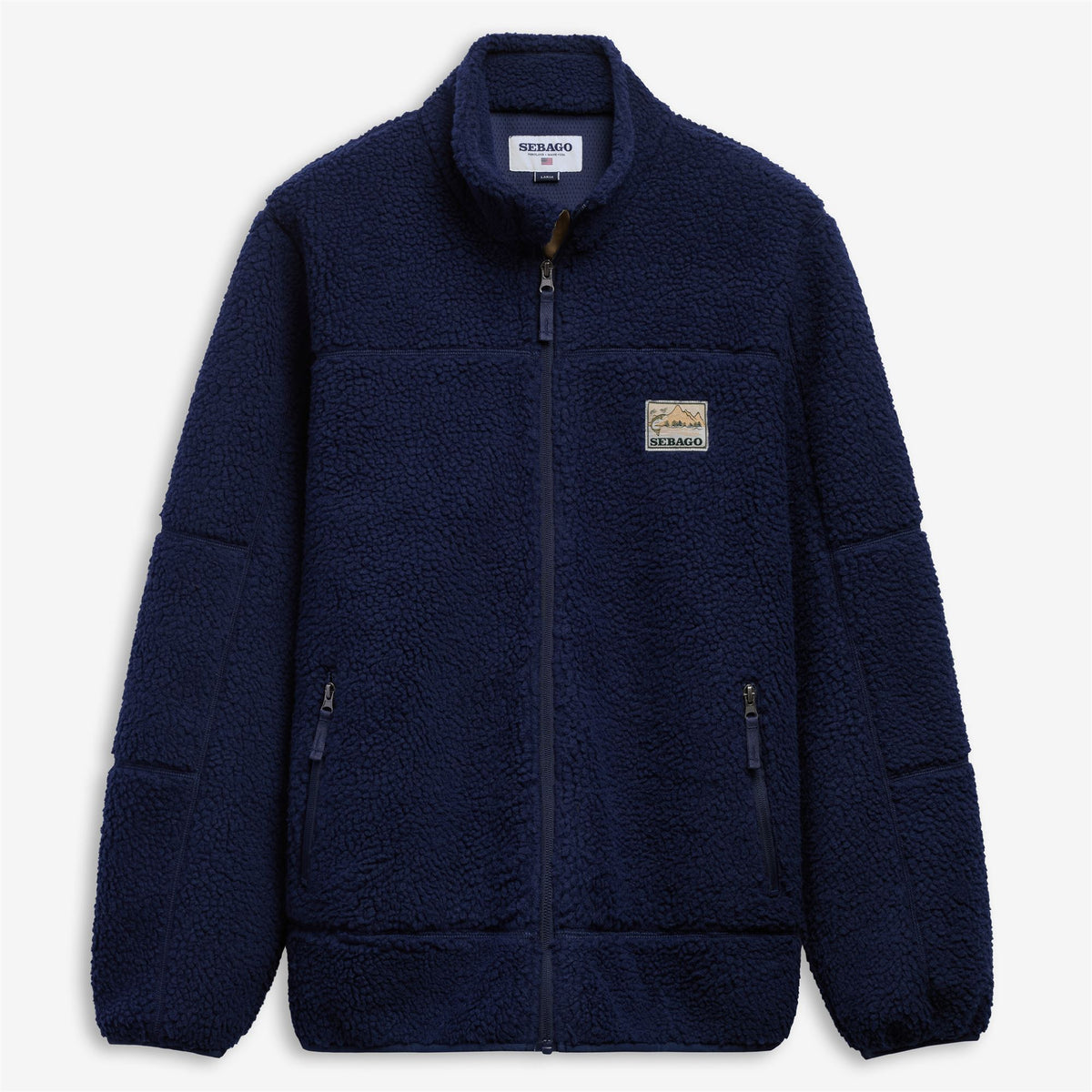 Blue Unisex Sherpa Fleece Jacket