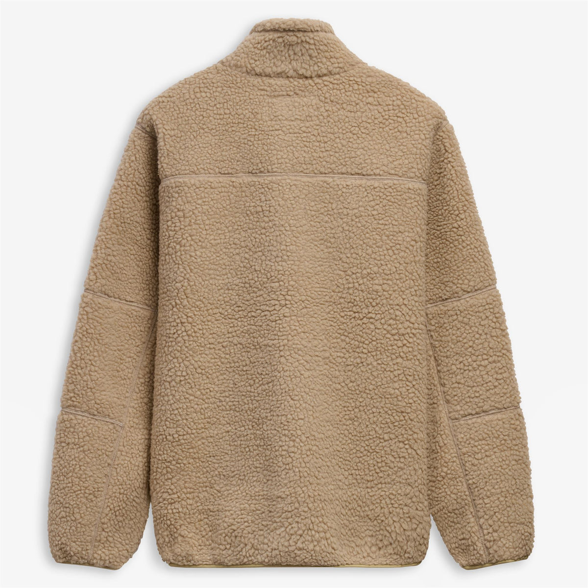 Beige Unisex Sherpa Fleece Jacket