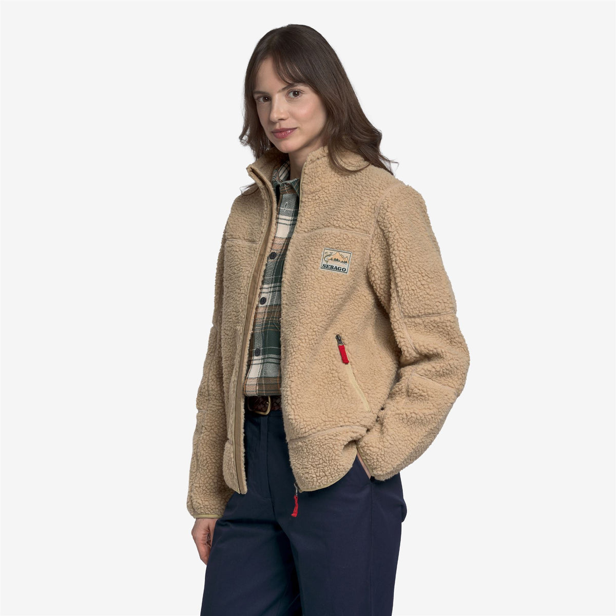 Fleece_Unisex_WALDEN_Full Zip_Beige - Commercial 7