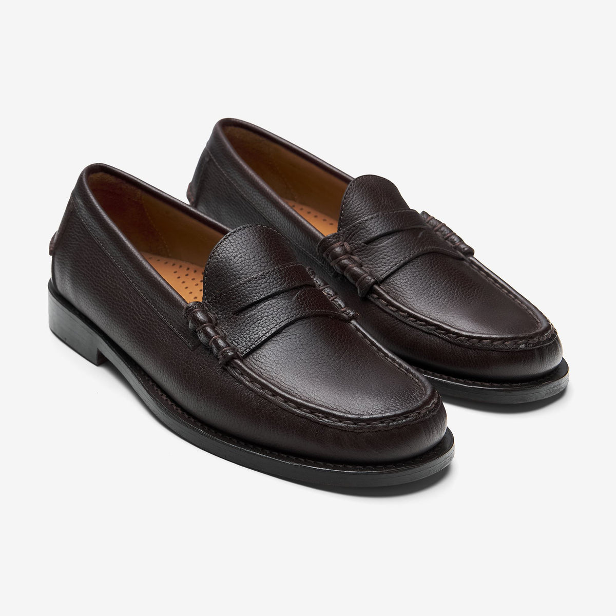 Brown Men's Leather Penny Loafer