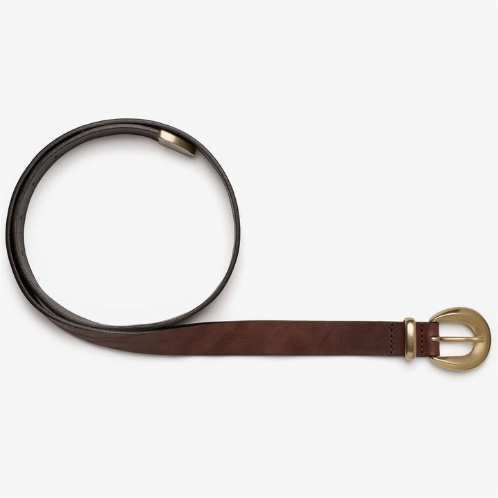 Ceinture en cuir marron pour femme, idéale pour une tenue décontractée 1