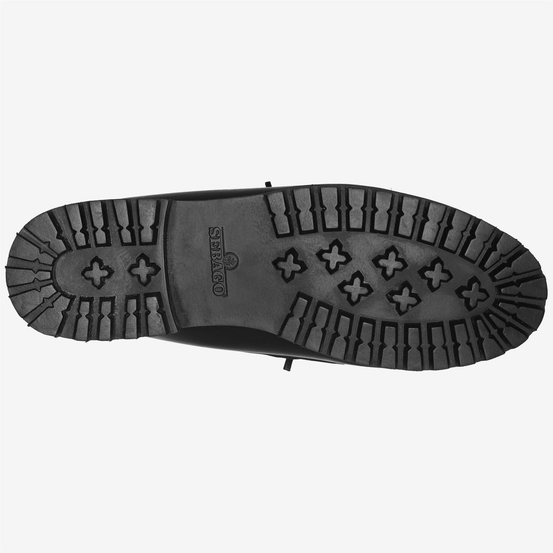 Black Men's Low Cut Leather Moccasins for Winter Adventure main