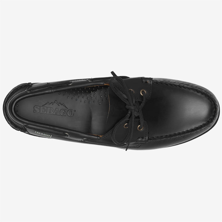 Black Men's Low Cut Leather Moccasins for Winter Adventure 4