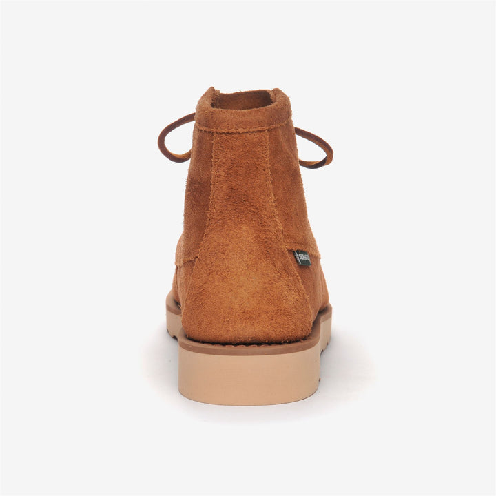 Mocha Brown Men's Mid Cut Suede Leisure Moccasins 5