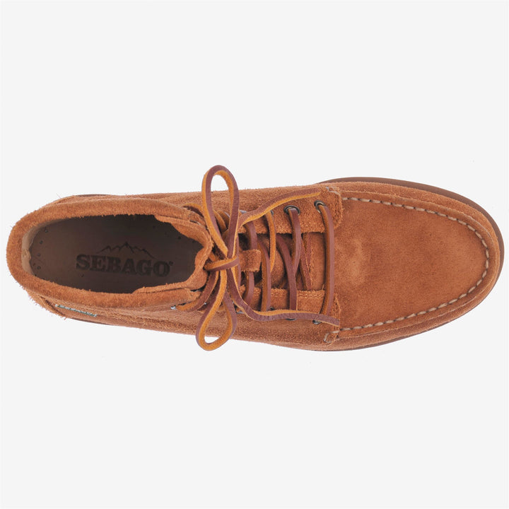 Mocha Brown Men's Mid Cut Suede Leisure Moccasins 4