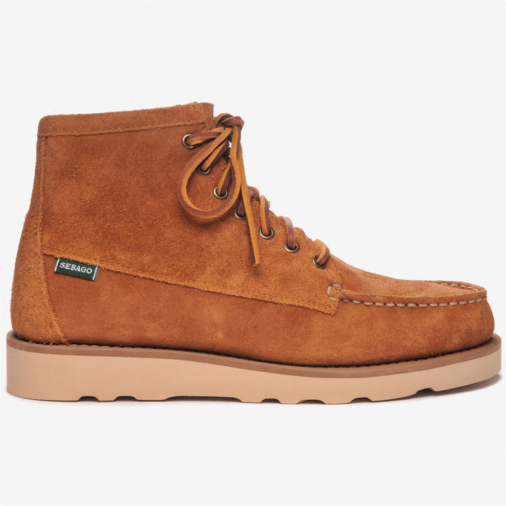 Mocha Brown Men's Mid Cut Suede Leisure Moccasins 1