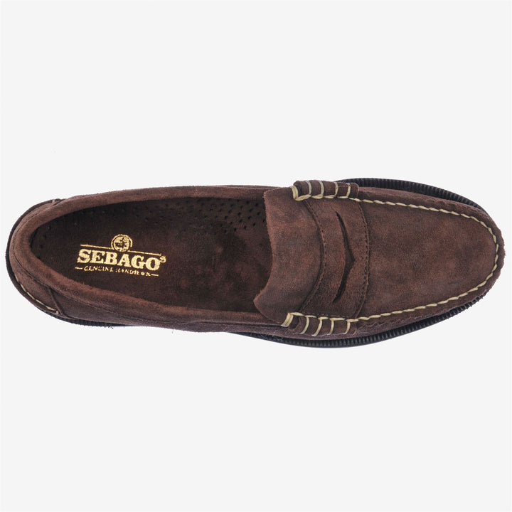 Dark Brown Men's Business Moccasin Loafers with Leather Upper 4