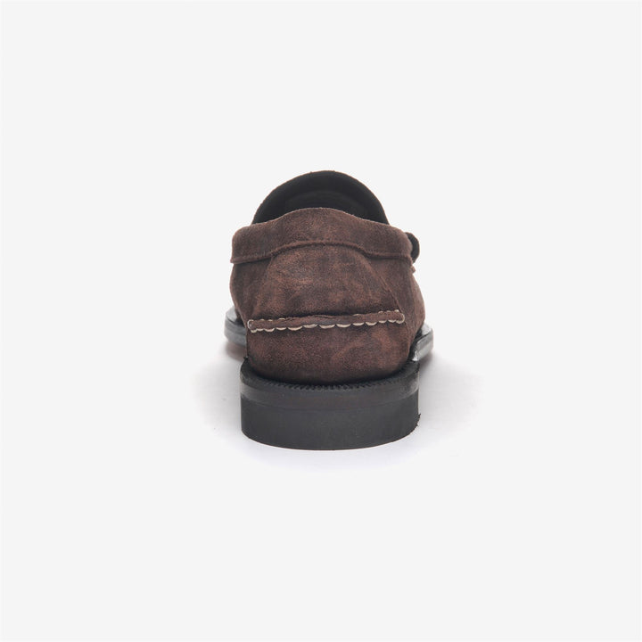 Dark Brown Men's Business Moccasin Loafers with Leather Upper 5