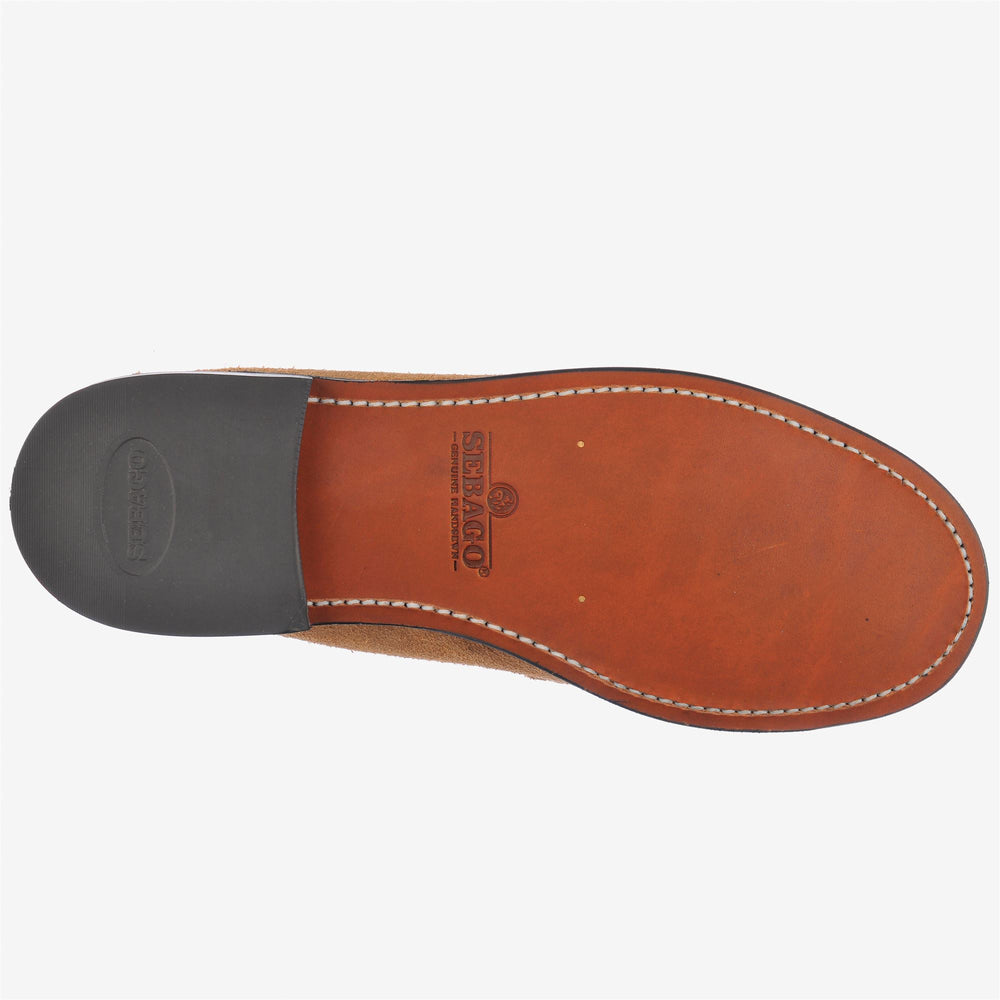 Mocasines de negocios para hombre en beige y amarillo con parte superior de cuero 02