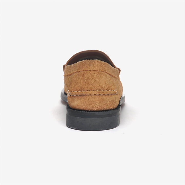 Mocassins d'affaires beiges et jaunes pour hommes avec tige en cuir 5