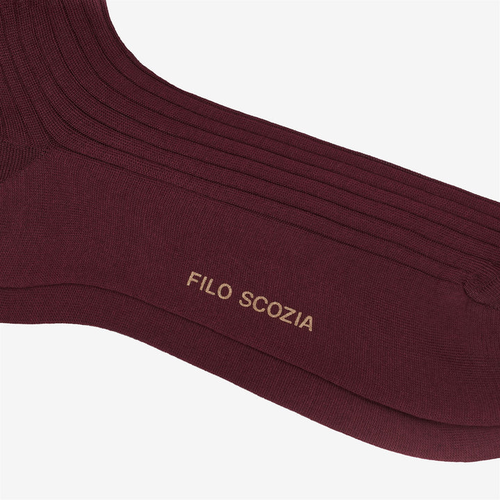 Red Men's Knee High Leisure Socks with Silky Soft Comfort 2