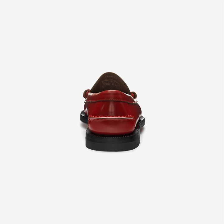 Mocasines de cuero rojo oscuro para mujer 5