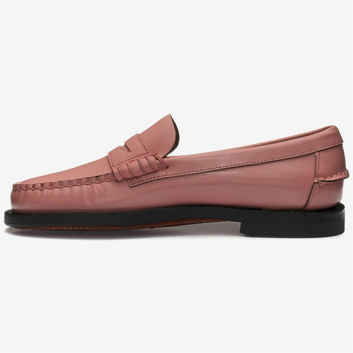 Pink Women's Leather Moccasin Loafers 3