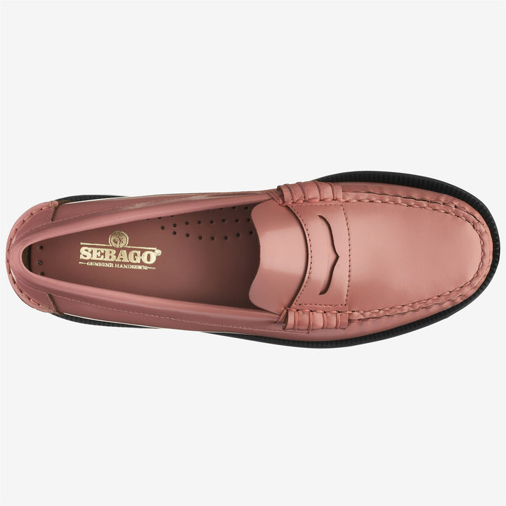 Pink Women's Leather Moccasin Loafers 4