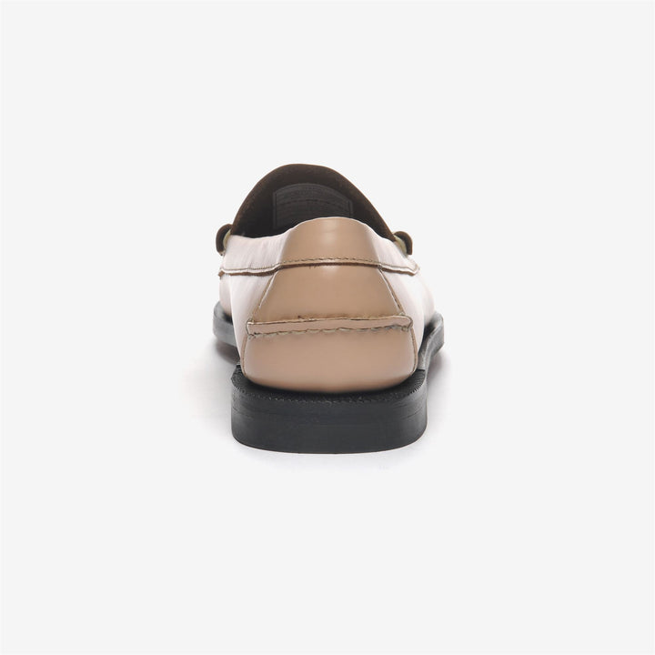 Light Beige Women's Leather Business Moccasins with Durable Sole 5