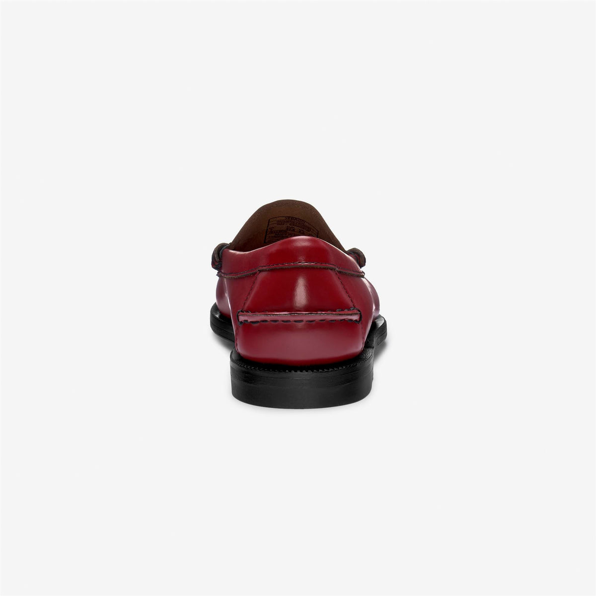 Mocassino senza lacci in pelle rosso da donna