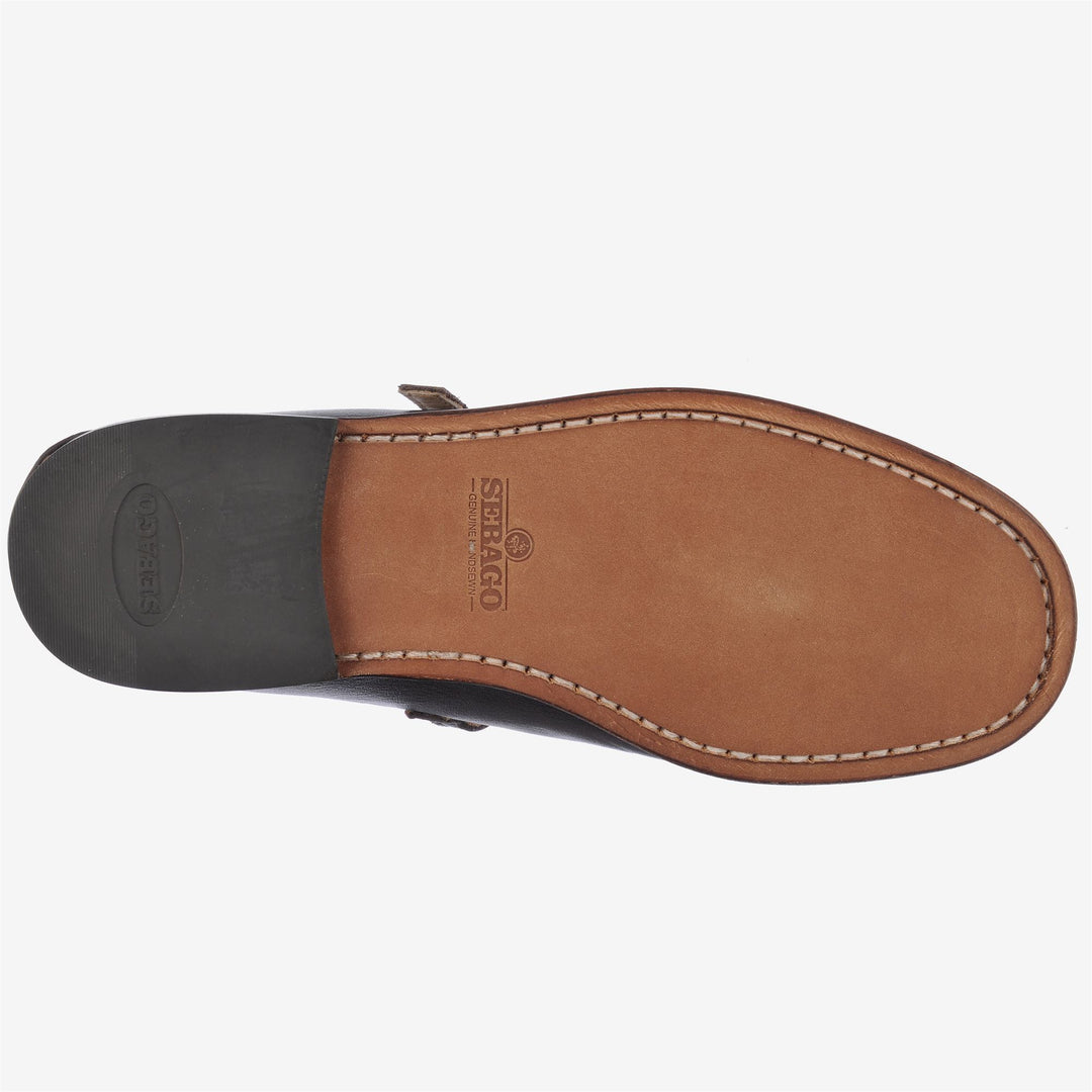 Dark Brown Women's Leather Moccasin Ballet Flats main