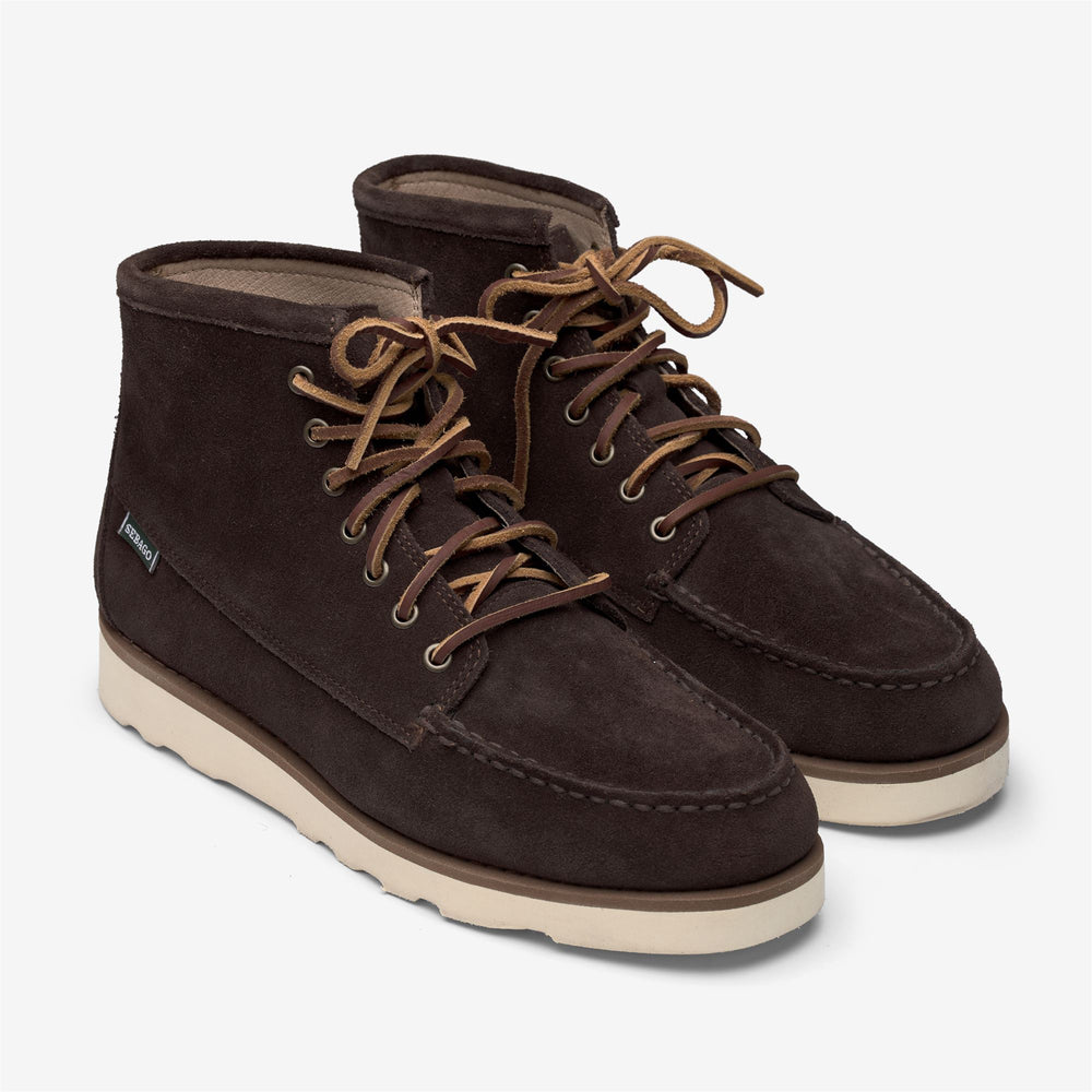 Dark Brown Women's Suede Mid-Cut Desert Boots 02