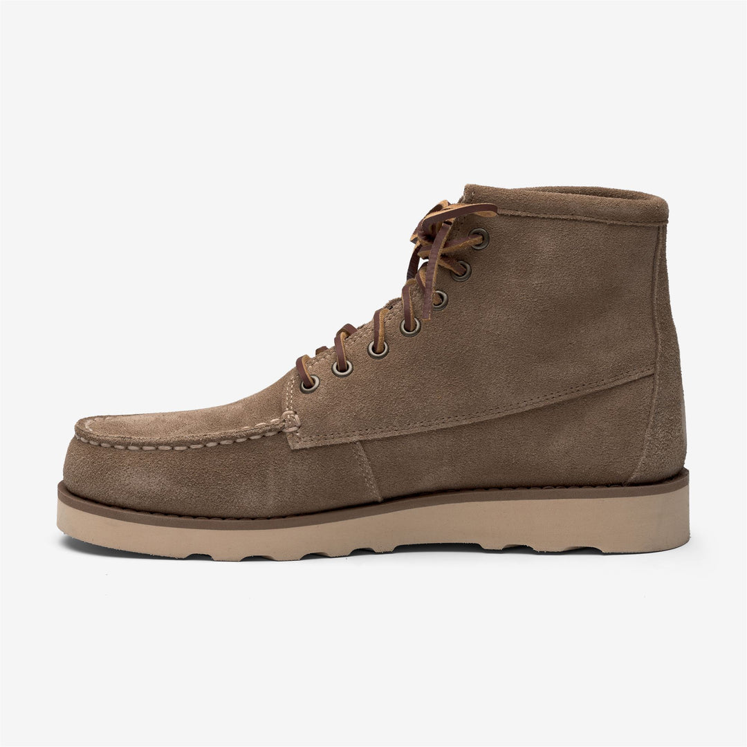 Botas de desierto de corte medio de ante beige para mujer main