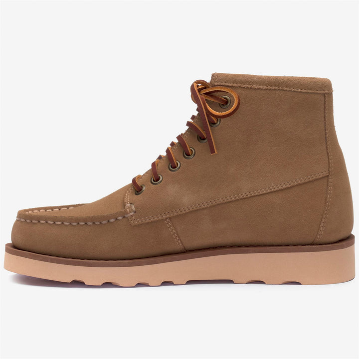 Beige Women's Suede Mid Cut Desert Boots 3