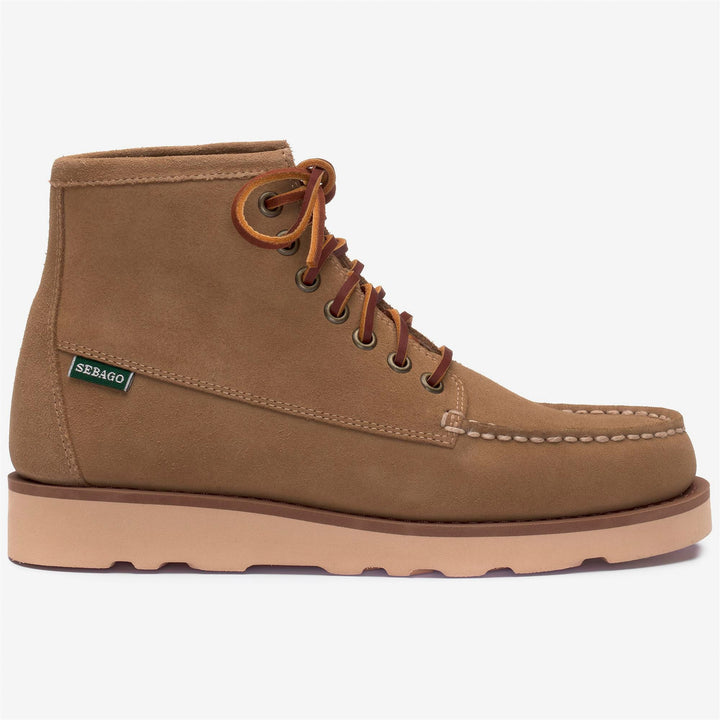 Beige Damen-Wüstenstiefel aus Wildleder mit mittlerem Schnitt 1