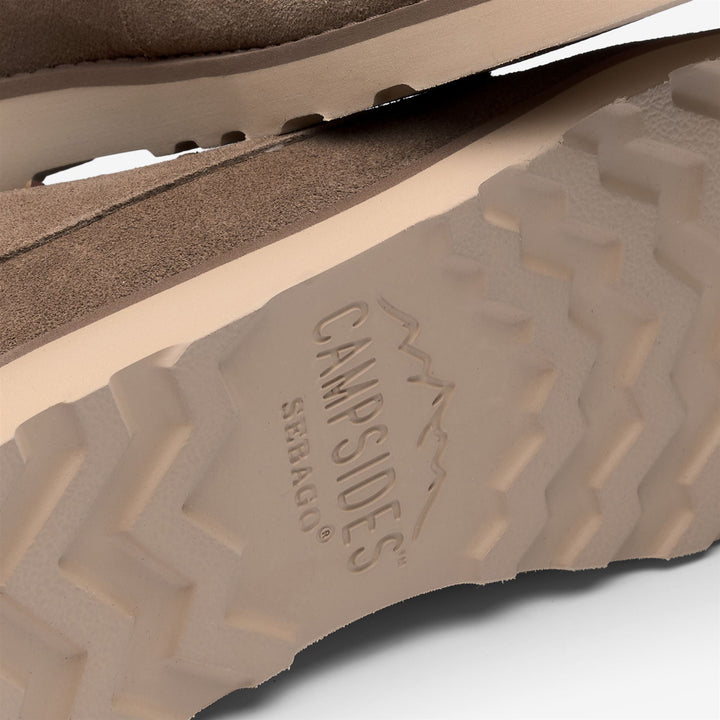 Beige Damen-Wüstenstiefel aus Wildleder mit mittlerem Schnitt 5
