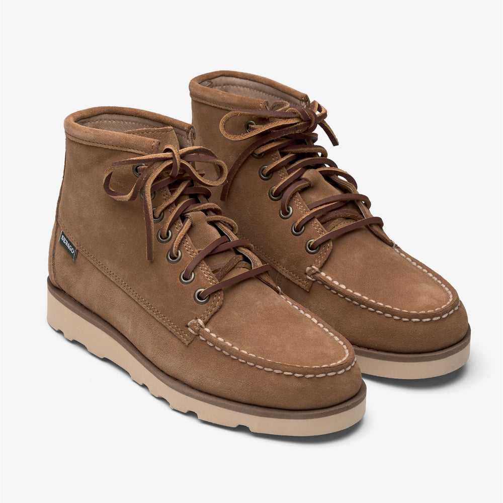 Mocha brown Women's Mid Cut Suede Desert Boots 02