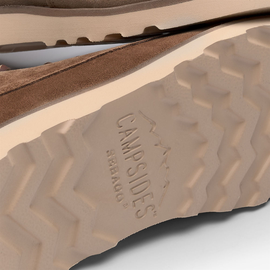 Botas safari de ante de corte medio para mujer en color marrón moca main