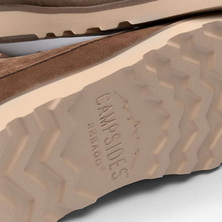 Botas safari de ante de corte medio para mujer en color marrón moca 5